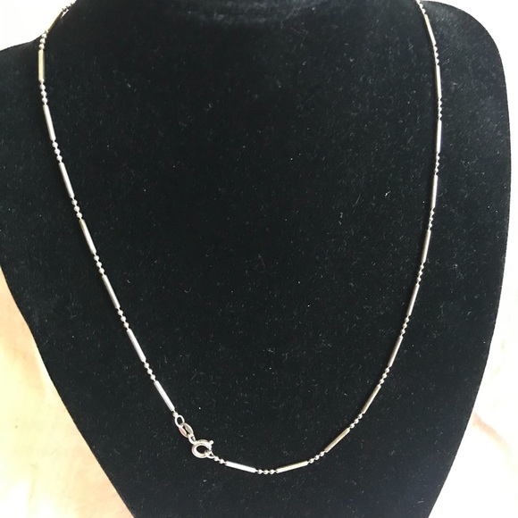 Vintage 925 Italian Starling Silver Chain Necklace - Picture 7 of 9